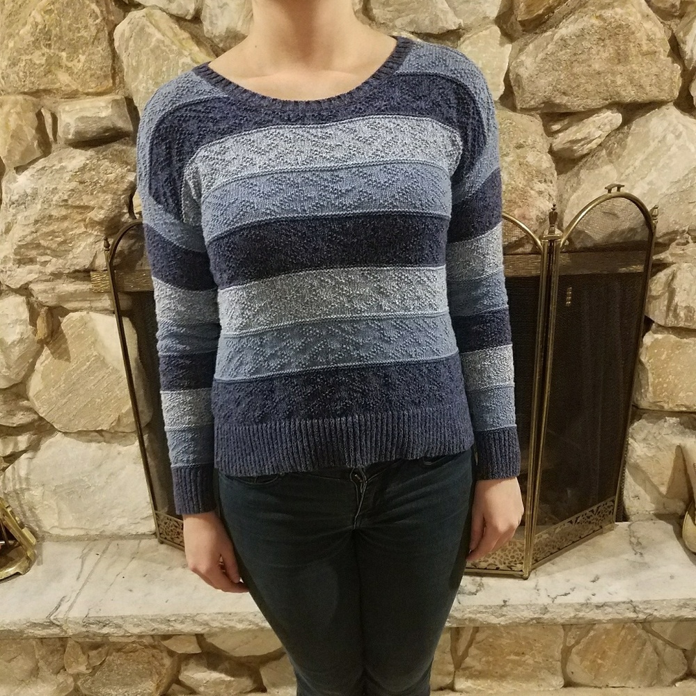 Striped knit sweater